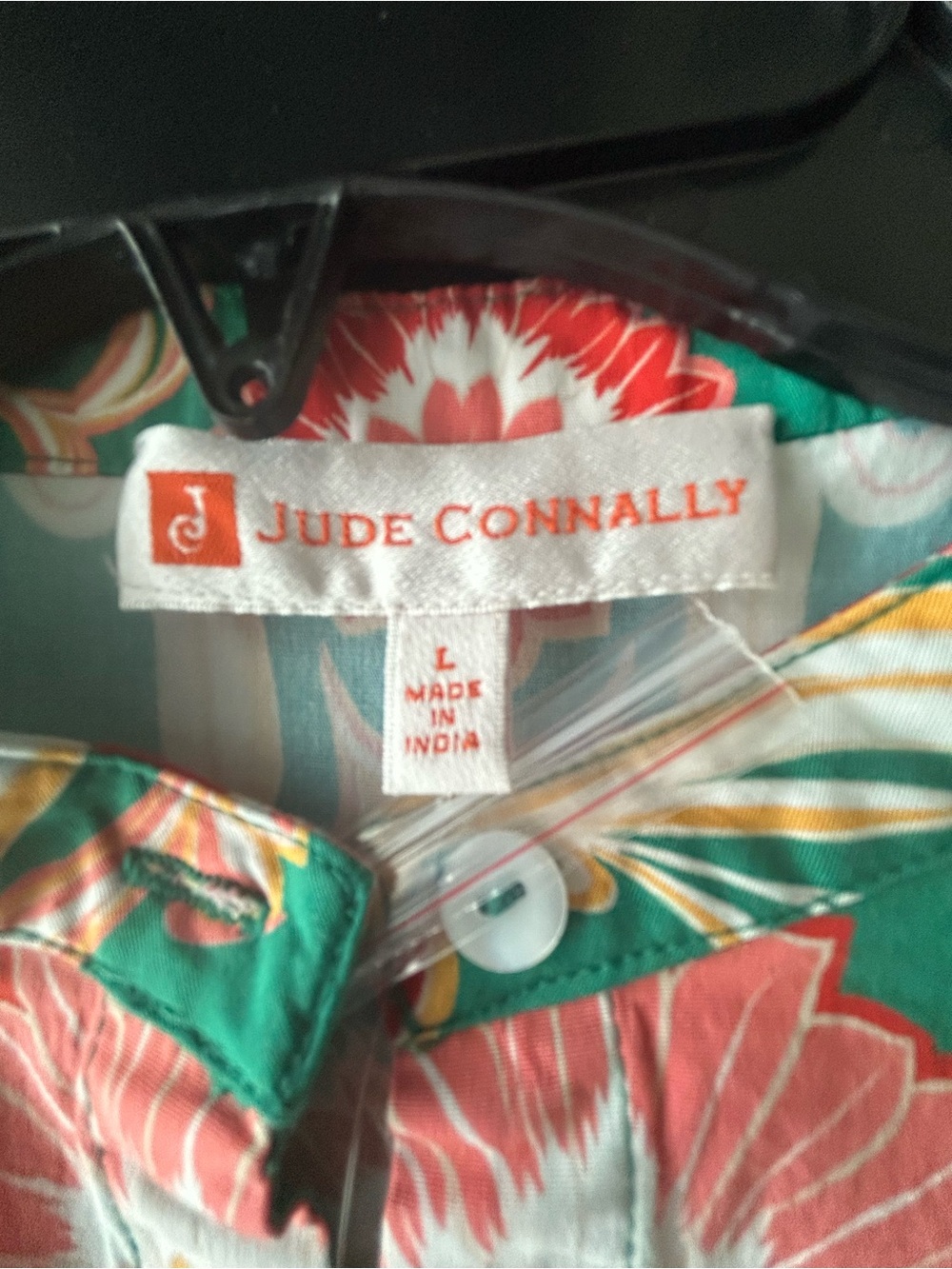Jude Connally Mirabella Midi Dress Size L Green Floral Belted NWT - Picture 9 of 16